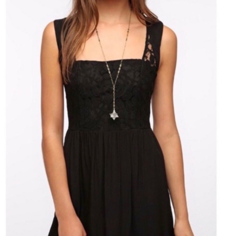 Black Lace Top Dress